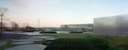 Exterior of SANAA's Louvre-Lens Museum in France