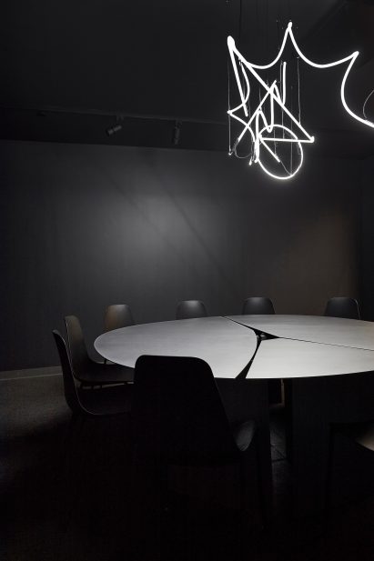 Black room in office