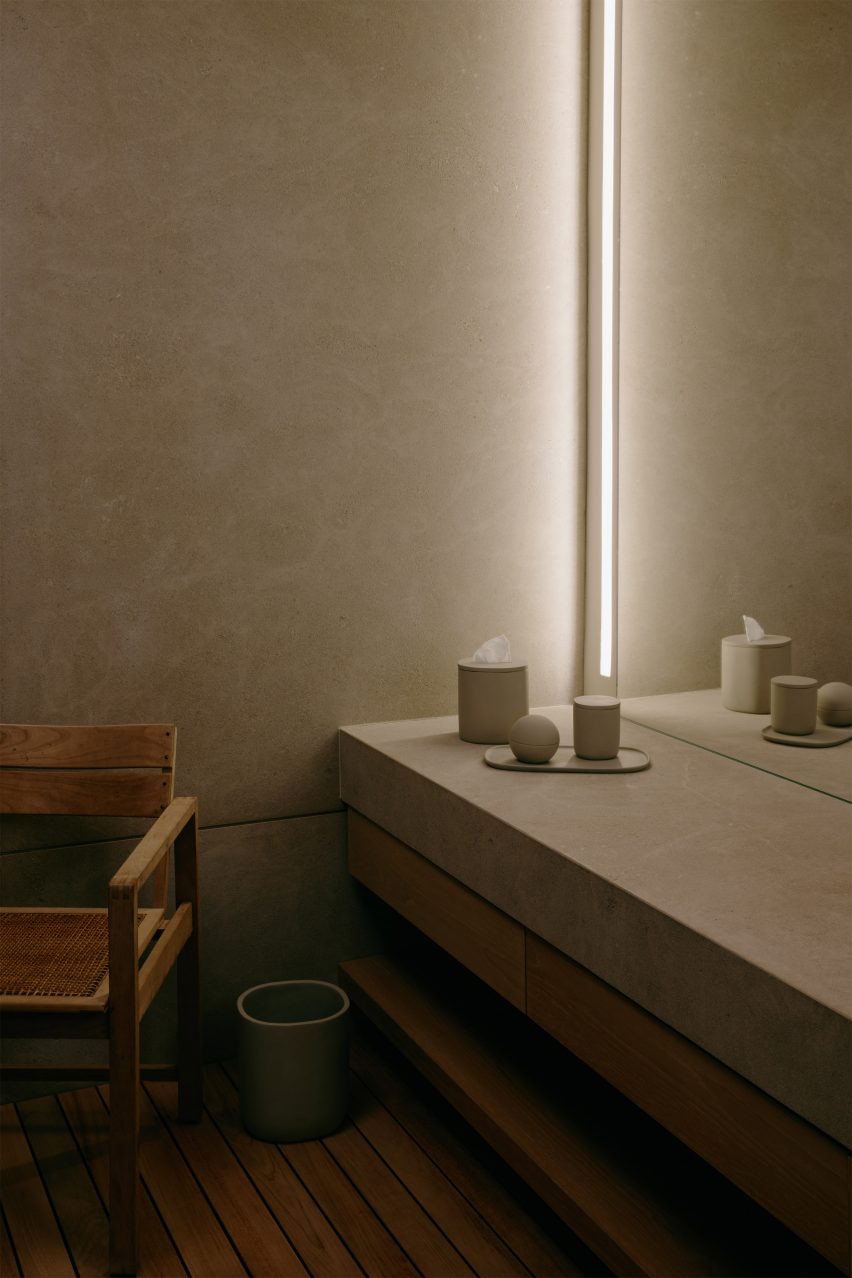 Skkn homeware products in a bathroom