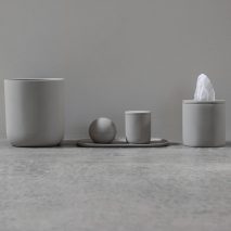 Grey concrete homeware products