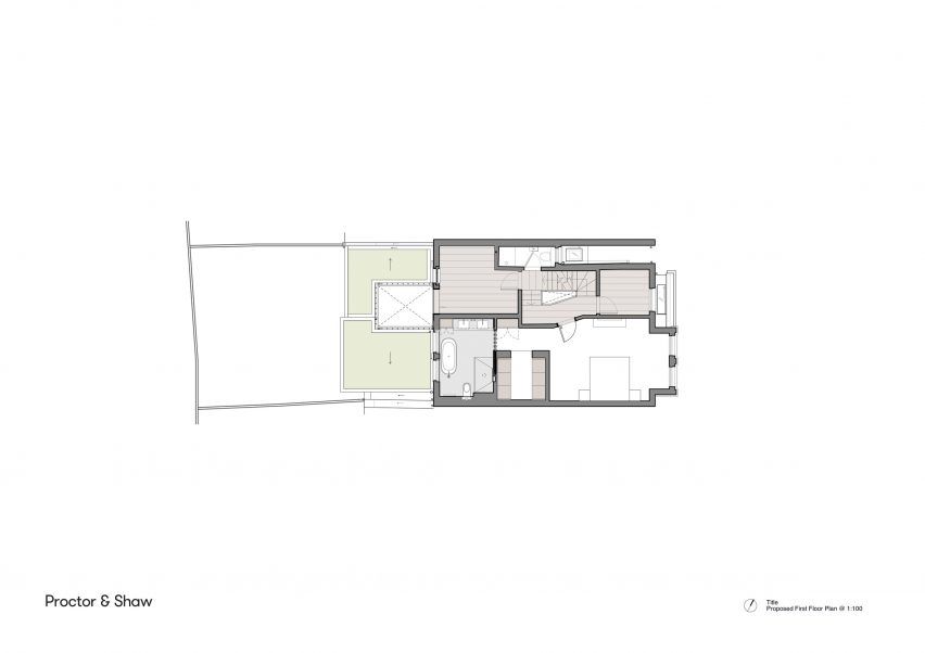 First floor plan of Sky Lantern House by Proctor & Shaw