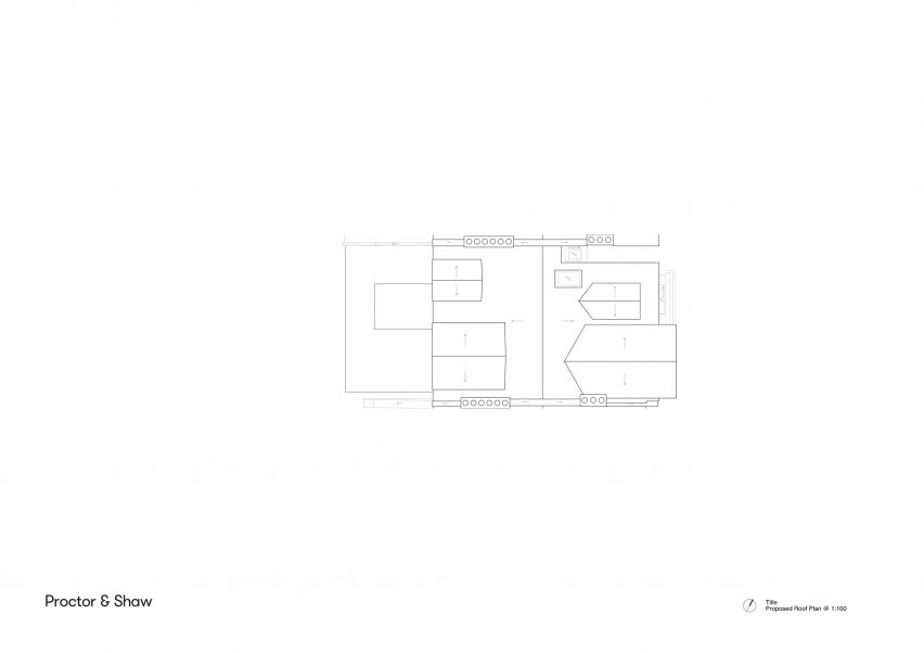 Roof plan of Sky Lantern House by Proctor & Shaw