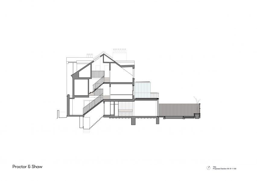Section of Sky Lantern House by Proctor & Shaw