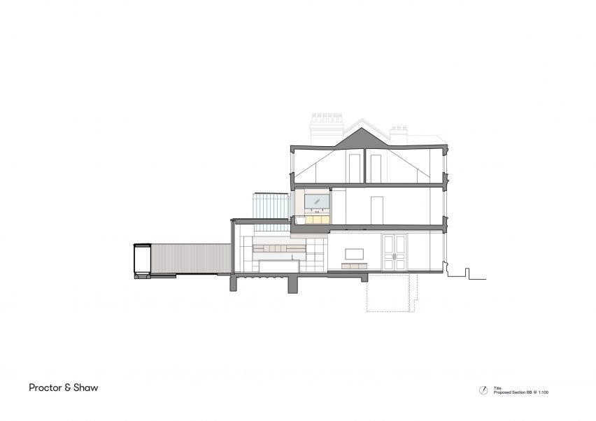 Section of Sky Lantern House by Proctor & Shaw