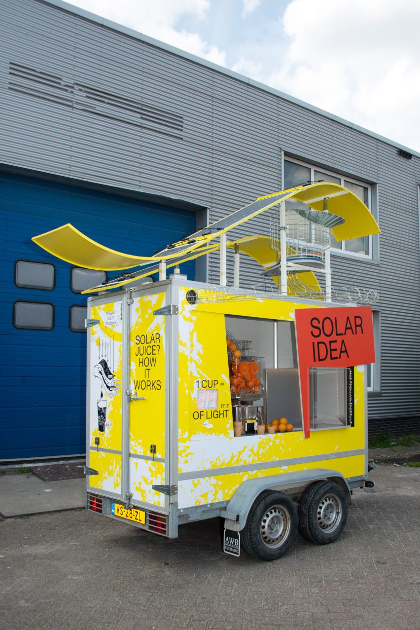 Solar Energy Kiosk by Cream on Chrome