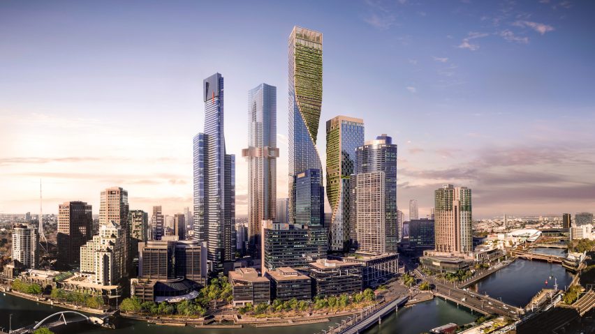 Render showing STH BNK in Melbourne