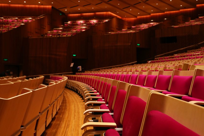 Interior of Sydney Opera House's concert hall