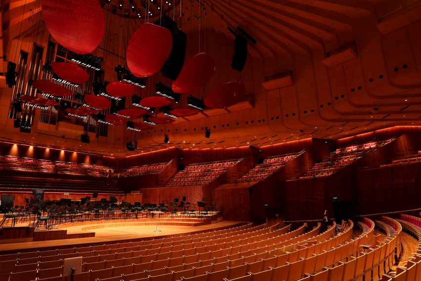 Interior of Sydney Opera House's concert hall