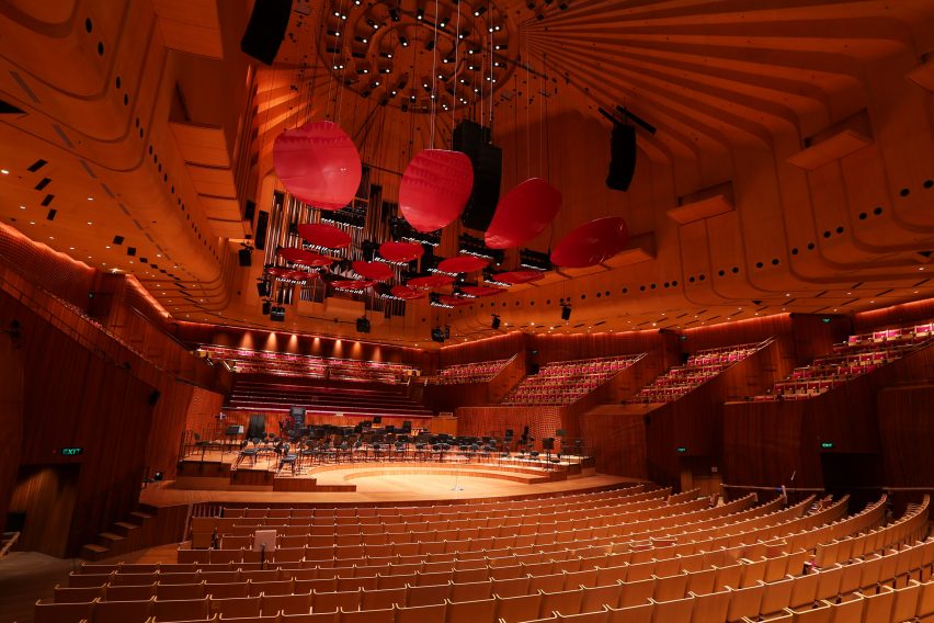 Interior of Sydney Opera House's concert hall
