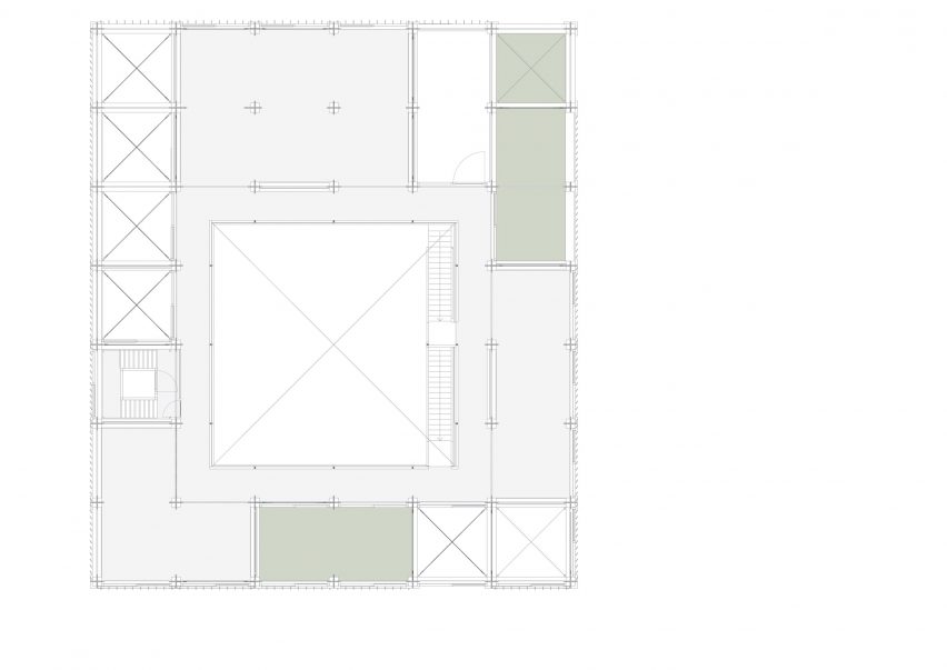 Second floor plan of The Natural Pavilion
