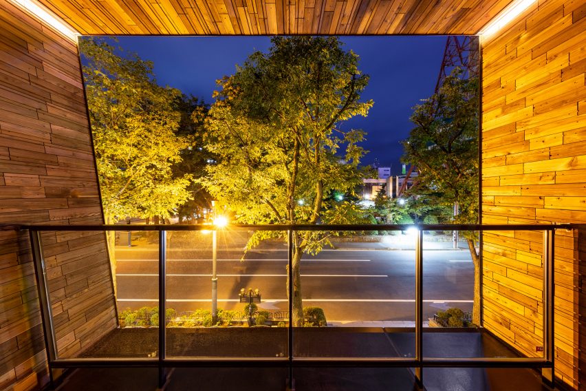Interior of the Royal Park Canvas hotel in Sapporo, Japan, by Mitsubishi Jisho Design