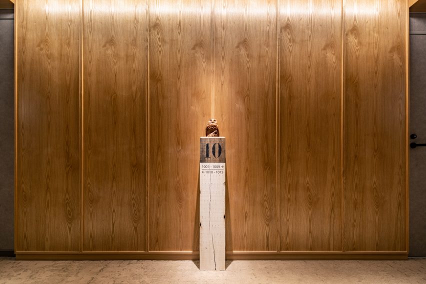 Interior of the Royal Park Canvas hotel in Sapporo, Japan, by Mitsubishi Jisho Design