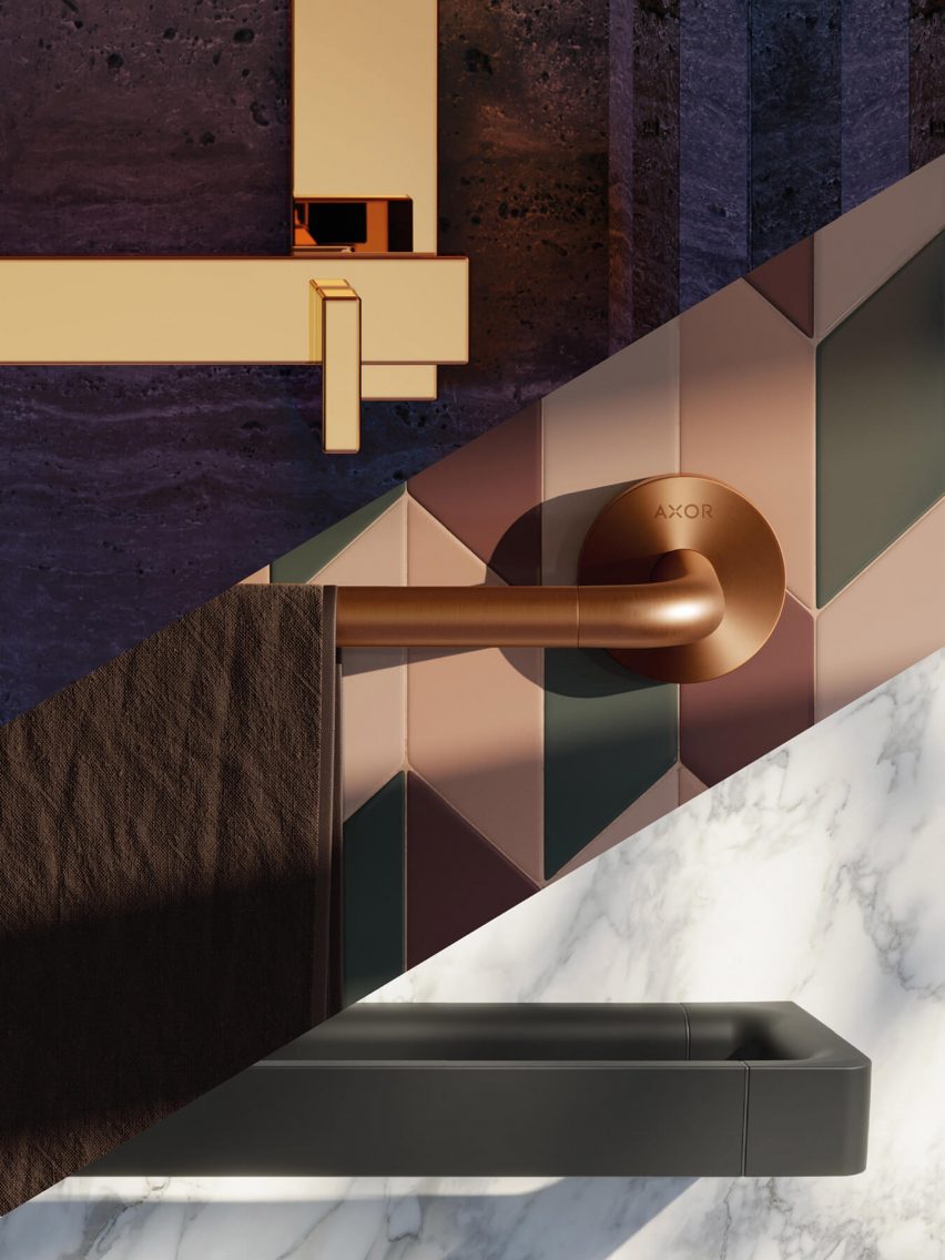 Rectangular, Circular and Softsquare towel rails by in the Universal Accessories collection by Axor