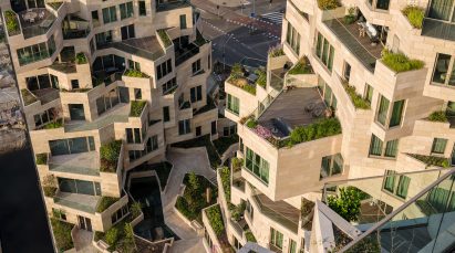 View of flats in Valley building from above