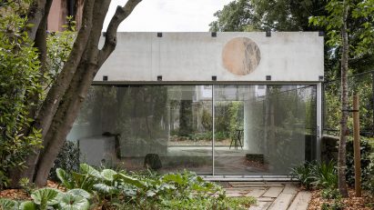 Facade of Very Tiny Palazzo by Fala Atelier