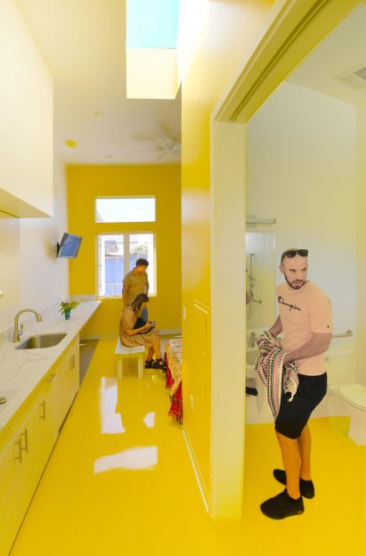 Galley-style kitchenette