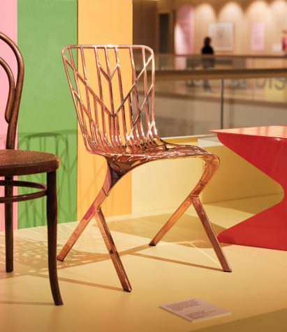 Washington Skeleton Side Chair designed by David Adjaye on display