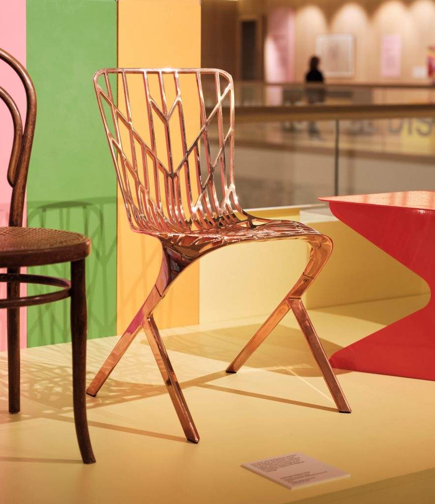 Washington Skeleton Side Chair designed by David Adjaye on display