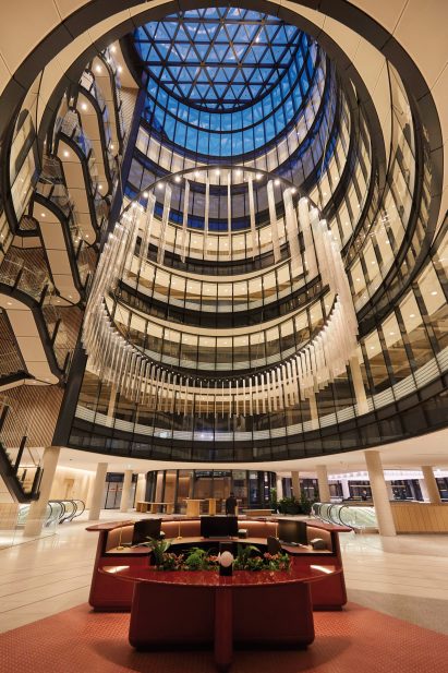Atrium at 100 Liverpool Street by Hopkins Architects