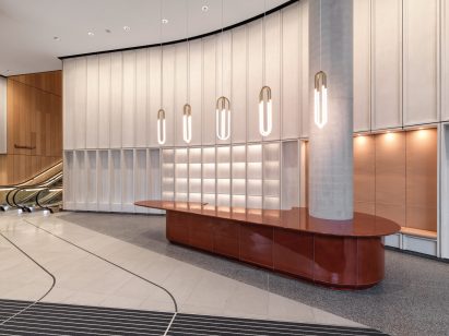 Entrance lobby at 100 Liverpool Street