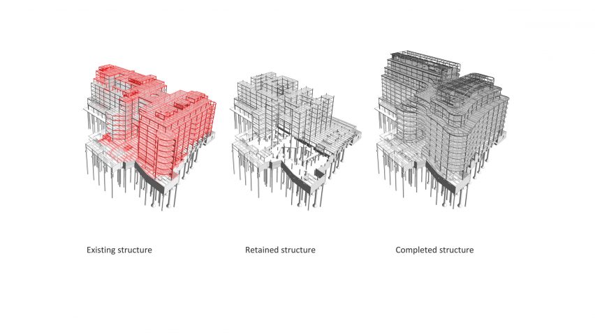 Illustration of 100 Liverpool Street by Hopkins Architects