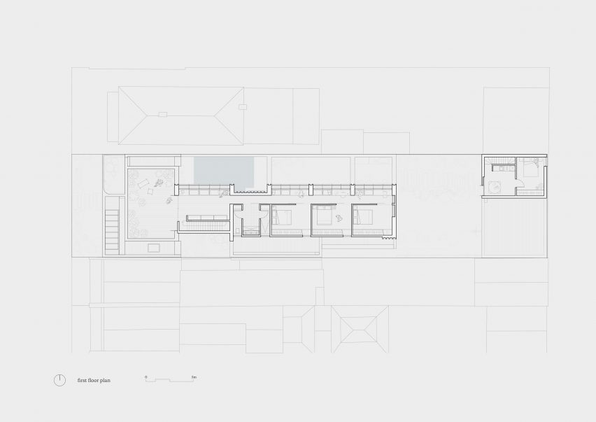First floor plan of 8 Yard House by Studio Bright