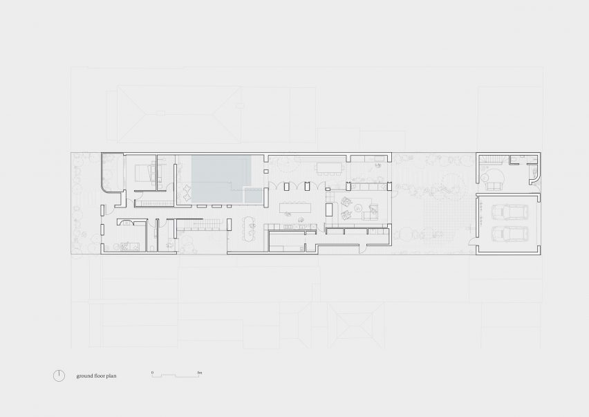 Ground floor plan of 8 Yard House by Studio Bright