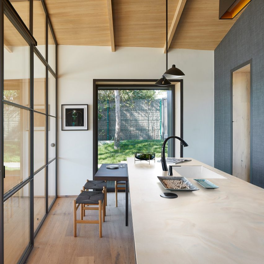 A kitchen featuring Corian Solid Surface counters