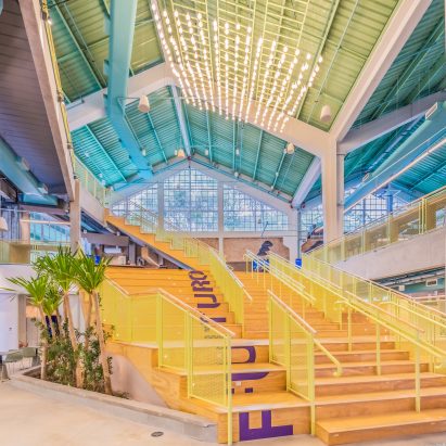 Image of a yellow staircase