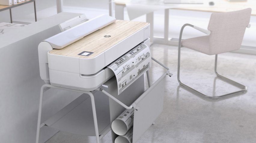 A photograph of HP’s plotter