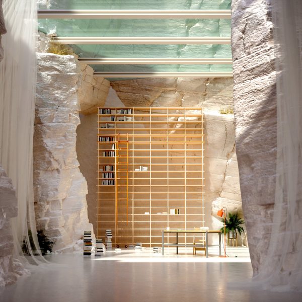 Photo of a bookcase