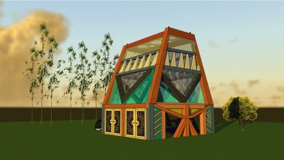 Render of an observatory tower