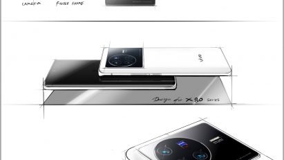 A sketch of vivo’s X series smartphones
