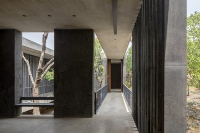 Stone lattice and inner courtyard
