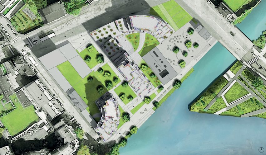Site plan of Ascension Paysagère by MVRDV