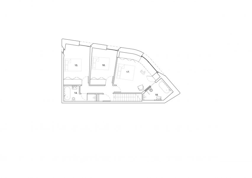 First floor plan of Matopos by Atelier Andy Carson