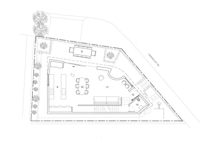 Ground floor plan of Matopos by Atelier Andy Carson