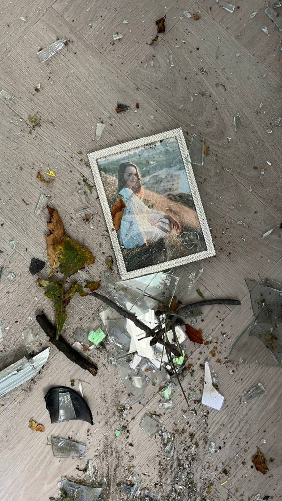 Debris on floor