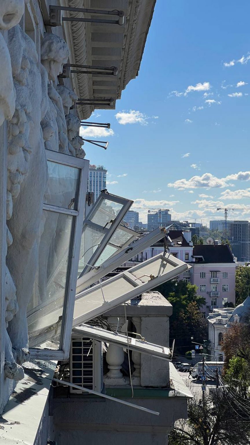 War damage in Kyiv