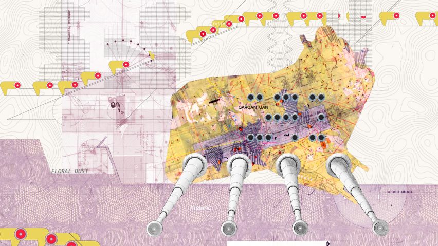 Architectural collage image by a Carleton University student