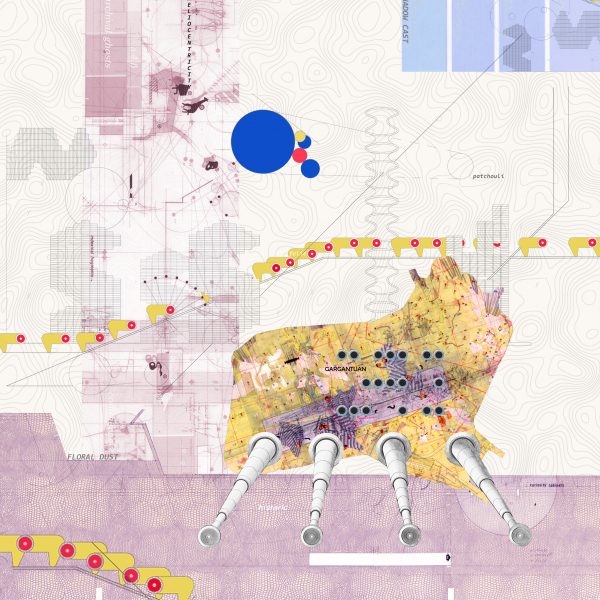 Architectural collage image by a Carleton University student