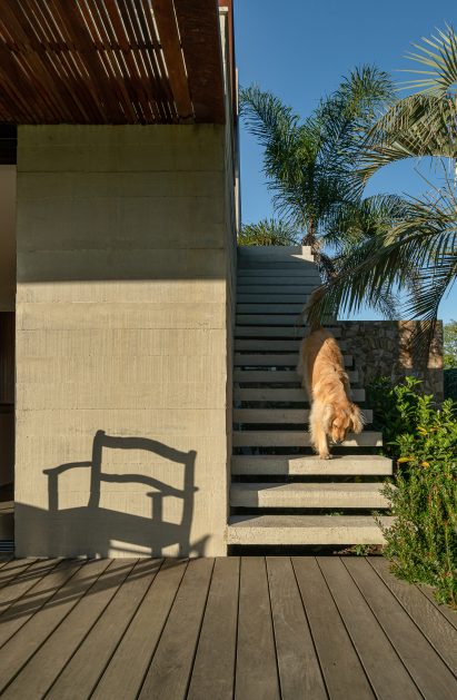 Concrete staircase