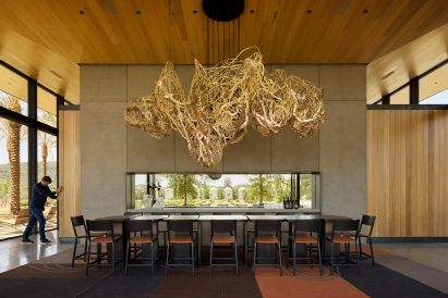 Tasting area at winery