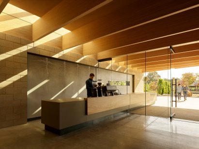 Bohlin Cywinski Jackson winery entrance