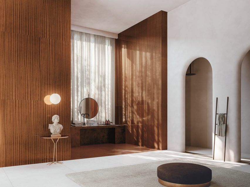 Canal Grande tiles in bedroom