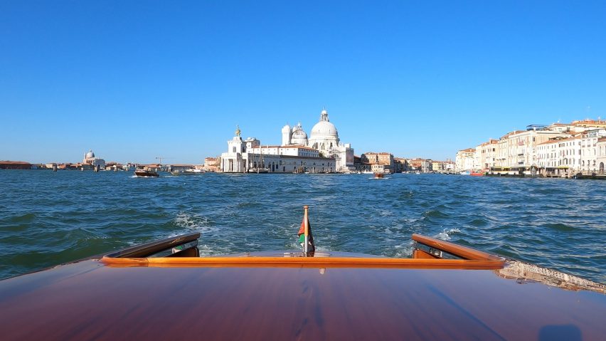 Mahogany on boat in Venice