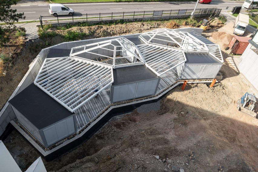 Exterior of Modular Research Centre by Chybik + Kristof