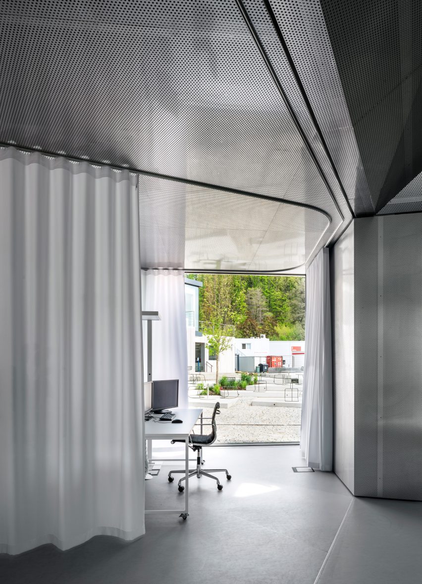 Interior of Modular Research Centre by Chybik + Kristof