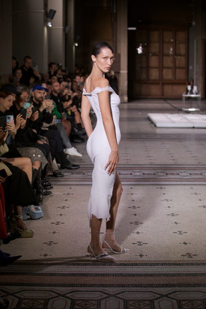 Image of Bella Hadid at the Coperni show