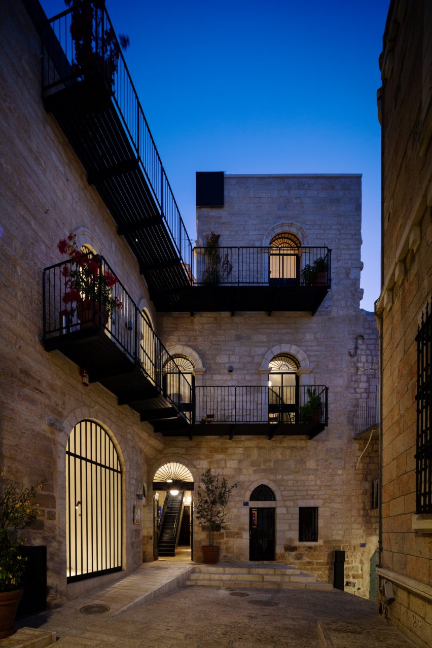 Exterior of the Dar al Majous complex in Bethlehem